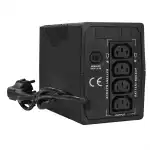 Источник бесперебойного питания ExeGate Power Smart ULB-650.LCD.AVR.4C13 EX292771RUS (Линейно-интерактивные, Напольный, 650 ВА, 360)