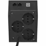 Источник бесперебойного питания Powercom RPT-1000AP EURO 600W USB (Линейно-интерактивные, Напольный, 1000 ВА, 600)