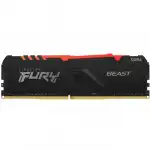 ОЗУ Kingston Fury Beast RGB KF432C16BB1AK4/64 (DIMM, DDR4, 64 Гб (4 х 16 Гб), 3200 МГц)