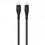 Кабель интерфейсный Belkin DuraTek Plus (1.2m) F8J243BT04-BLK (USB Type C - Lightning (8pin))