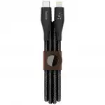 Кабель интерфейсный Belkin DuraTek Plus (1.2m) F8J243BT04-BLK (USB Type C - Lightning (8pin))