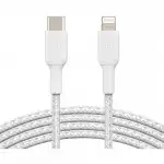 Кабель интерфейсный Belkin Lightning - USB-С white (1m) CAA004BT1MWH (USB Type C - Lightning (8pin))