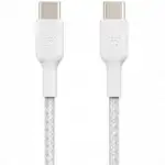 Кабель интерфейсный Belkin BRAIDED white (1m) CAB004BT1MWH (USB Type C - USB Type C)