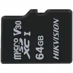 Флеш (Flash) карты Hikvision microSDHC V30 с SD адаптером HS-TF-C1(STD)/64G/Adapter (64 ГБ)