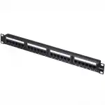 Патч-панель Netko UTP 19" 24 порта RJ45 610305 (24 порта, UTP, Cat. 5e)