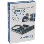 Аксессуар для ПК и Ноутбука Gembird Планка на переднюю панель 3,5" FP3.5-USB3-2A2C (Планка)