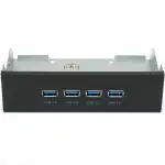 Аксессуар для ПК и Ноутбука Gembird Планка на переднюю панель 5,25" FP5.25-USB3-4A (Планка)