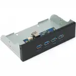 Аксессуар для ПК и Ноутбука Gembird Планка на переднюю панель 5,25" FP5.25-USB3-4A (Планка)