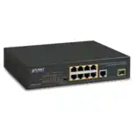 Коммутатор Planet FGSD-1011HP (1000 Base-TX (1000 мбит/с), 1 SFP порт)