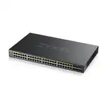 Коммутатор Zyxel NebulaFlex Pro GS2220-50HP GS2220-50HP-EU0101F (1000 Base-TX (1000 мбит/с), 6 SFP портов)