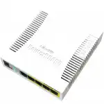 Коммутатор Mikrotik RB260GSP CSS106-1G-4P-1S (1000 Base-TX (1000 мбит/с), 1 SFP порт)