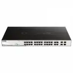 Коммутатор D-link DGS-1210-28MP/F2A (1000 Base-TX (1000 мбит/с), 4 SFP порта)