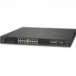 Коммутатор Planet GS-5220-16UP4S2XR (1000 Base-TX (1000 мбит/с), 4 SFP порта)