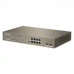 Коммутатор TENDA G1110P-8-150W (1000 Base-TX (1000 мбит/с), 2 SFP порта)