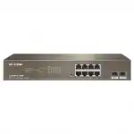 Коммутатор TENDA G3310P-8-150W (1000 Base-TX (1000 мбит/с), 2 SFP порта)