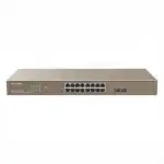 Коммутатор TENDA G3318P-16-250W (1000 Base-TX (1000 мбит/с), 2 SFP порта)
