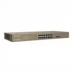 Коммутатор TENDA G3318P-16-250W (1000 Base-TX (1000 мбит/с), 2 SFP порта)