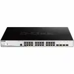 Коммутатор D-link DGS-1210-28MP/ME/B1A (1000 Base-TX (1000 мбит/с), 4 SFP порта)