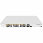 Коммутатор Mikrotik CRS328-24P-4S+RM (1000 Base-TX (1000 мбит/с), 4 SFP порта)