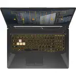 Ноутбук Asus TUF Gaming F17 FX706HEB-HX091 90NR0713-M02580 (17.3 ", FHD 1920x1080 (16:9), Intel, Core i7, 16 Гб, SSD, 512 ГБ, nVidia GeForce RTX 3050 Ti)