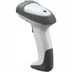 Сканер штрихкода Mindeo MD 2230AT+ (Ручной проводной, 1D, USB, Бело-серый, С подставкой)