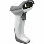 Сканер штрихкода Mindeo MD 2230AT+ (Ручной проводной, 1D, USB, Бело-серый, С подставкой)