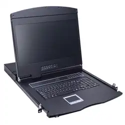 KVM-переключатель SHIP KVM консоль AS-9108ULS, 19", 2 порта USB, 8 портов VGA