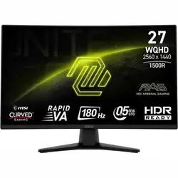 Монитор MSI MAG 274CQF Black Curved 9S6-3CE31T-015 (27 ", VA, WQHD 2560x1440 (16:9), 180 Гц)