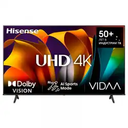 Телевизор Hisense 50A6N (50 ", Smart TV, Черный)
