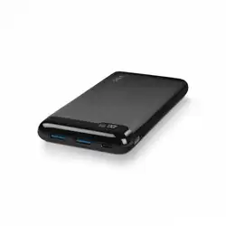 Внешний аккумулятор (Power Bank) Ttec PowerSlim Pro LCD PD 2BB185S (10000 мАч, Черный)