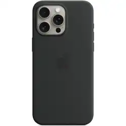 Аксессуары для смартфона Apple Чехол для iPhone 15 Pro Max Silicone Case with MagSafe - Black MT1M3ZM/A