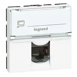 Сетевая розетка Legrand Mosaic 2xRJ45 Cat.6 076564