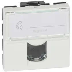 Сетевая розетка Legrand Mosaic 1xRJ45 Cat.5e 2 модуля 076554