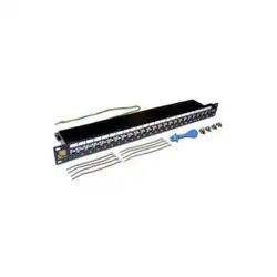 Патч-панель LANMASTER LAN-PPL24S6A (24 порта, STP, Cat. 6a)