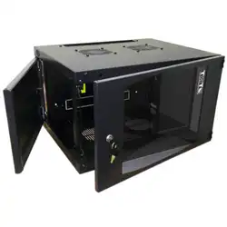 Серверный шкаф LANMASTER Шкаф настенный Next, 18U 550x600, стеклянная дверь, черный TWT-CBWNG-18U-6x6-BK