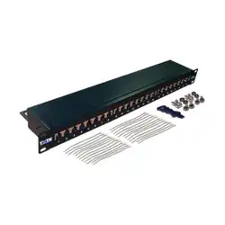 Патч-панель LANMASTER TWT-PP24STP/6 (24 порта, FTP, Cat. 6a)