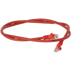 Патч-корд Legrand U/UTP кат6 LSZH 1м красный 051862