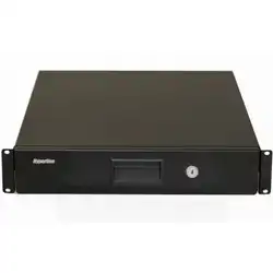 Полка для серверного шкафа Hyperline для документов с замком 2U 88х483х460 мм TDR3-2U-460-RAL9004