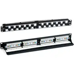 Патч-панель Hyperline PP2A-19-24S-8P8C-C6-110 (24 порта, Flat, Cat. 6)