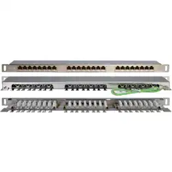 Патч-панель Hyperline PPHD-19-24-8P8C-C6-SH-110D (24 порта, Flat, Cat. 6)