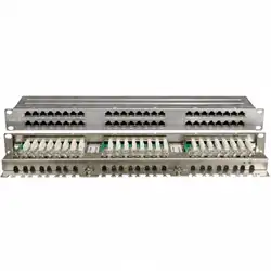 Патч-панель Hyperline PPHD-19-48-8P8C-C6-SH-110D (48 портов, Flat, Cat. 6)