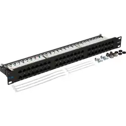 Патч-панель LANMASTER TWT-PP48/1U-U6 (48 портов, UTP, Cat. 6)