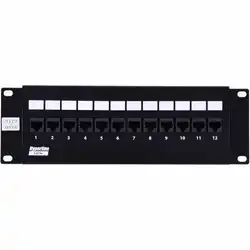 Патч-панель Hyperline PPW-12-8P8C-C5E (12 портов, Flat, Cat. 5e)