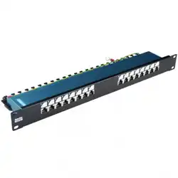 Патч-панель Hyperline PP3-19-16-8P8C-C5E-SH-110D (16 портов, FTP, Cat. 5e)