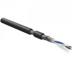 Оптический кабель Hyperline Кабель интерфейса RS-485 (500 м) RS-SF-1x2x22/7-PVC-BK-500