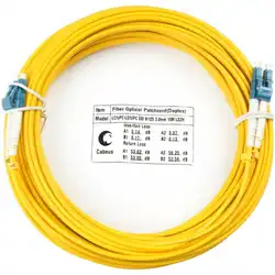 Оптический патч-корд Cabeus FOP(d)-9-LC-LC-25m Шнур оптический duplex LC-LC 9/125 sm 25м LSZH FOP(D)-9-LC-LC-25M