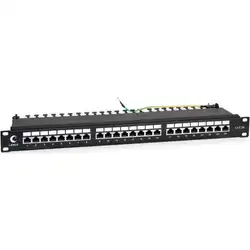 Патч-панель Cabeus PL-24-Cat.5e-SH-Dual (24 порта, FTP, Cat. 5e)