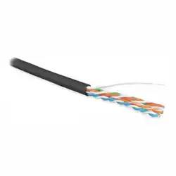 Кабель витая пара Hyperline UUTP4R-C5E-S24-OUT-LSZH-BK-500