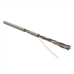 Кабель витая пара Hyperline UUTP4R-C5E-S24-IN-PVC-GY-305