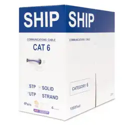 Кабель витая пара SHIP Кабель сетевой, SHIP, D165A-L, Cat.6,  LSZH, 305 м/б